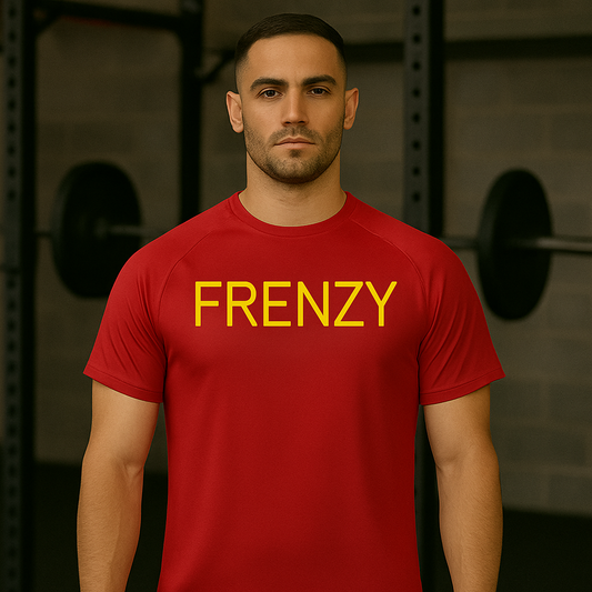 Frenzy TriDri® Panelled Tech Tee in Fire Red.
