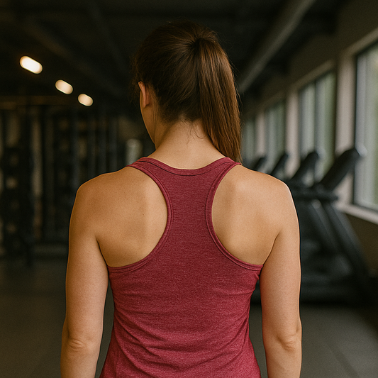 Frenzy Womens TriDri® Seamless '3D fit' Sports Vest in Burgandy. - Fitness Frenzy