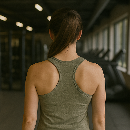 Frenzy Womens TriDri® Seamless '3D fit' Sports Vest in Olive. - Fitness Frenzy