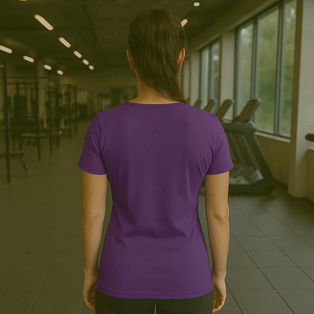 Frenzy Womens Just Cool Sports T‑Shirt with White Logo - Fitness Frenzy