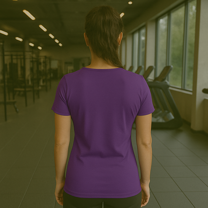 Frenzy Womens Just Cool Sports T‑Shirt with White Logo - Fitness Frenzy