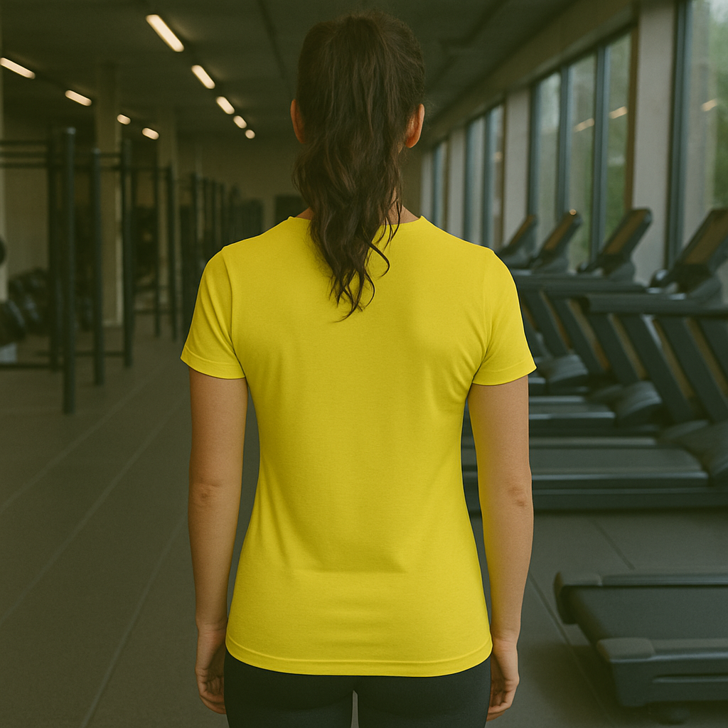Frenzy Womens Just Cool Sports T‑Shirt with White Logo - Fitness Frenzy