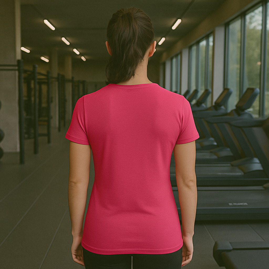 Frenzy Womens Just Cool Sports T‑Shirt with White Logo - Fitness Frenzy