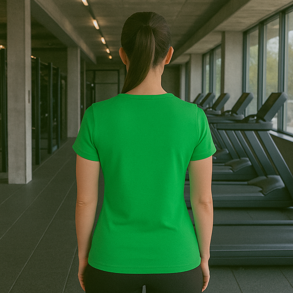 Frenzy Womens Just Cool Sports T‑Shirt with White Logo - Fitness Frenzy