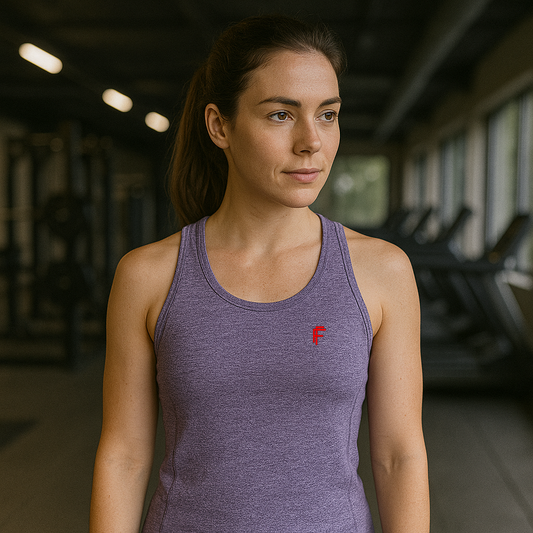 Frenzy Womens TriDri® Seamless '3D fit' Sports Vest in Purple.